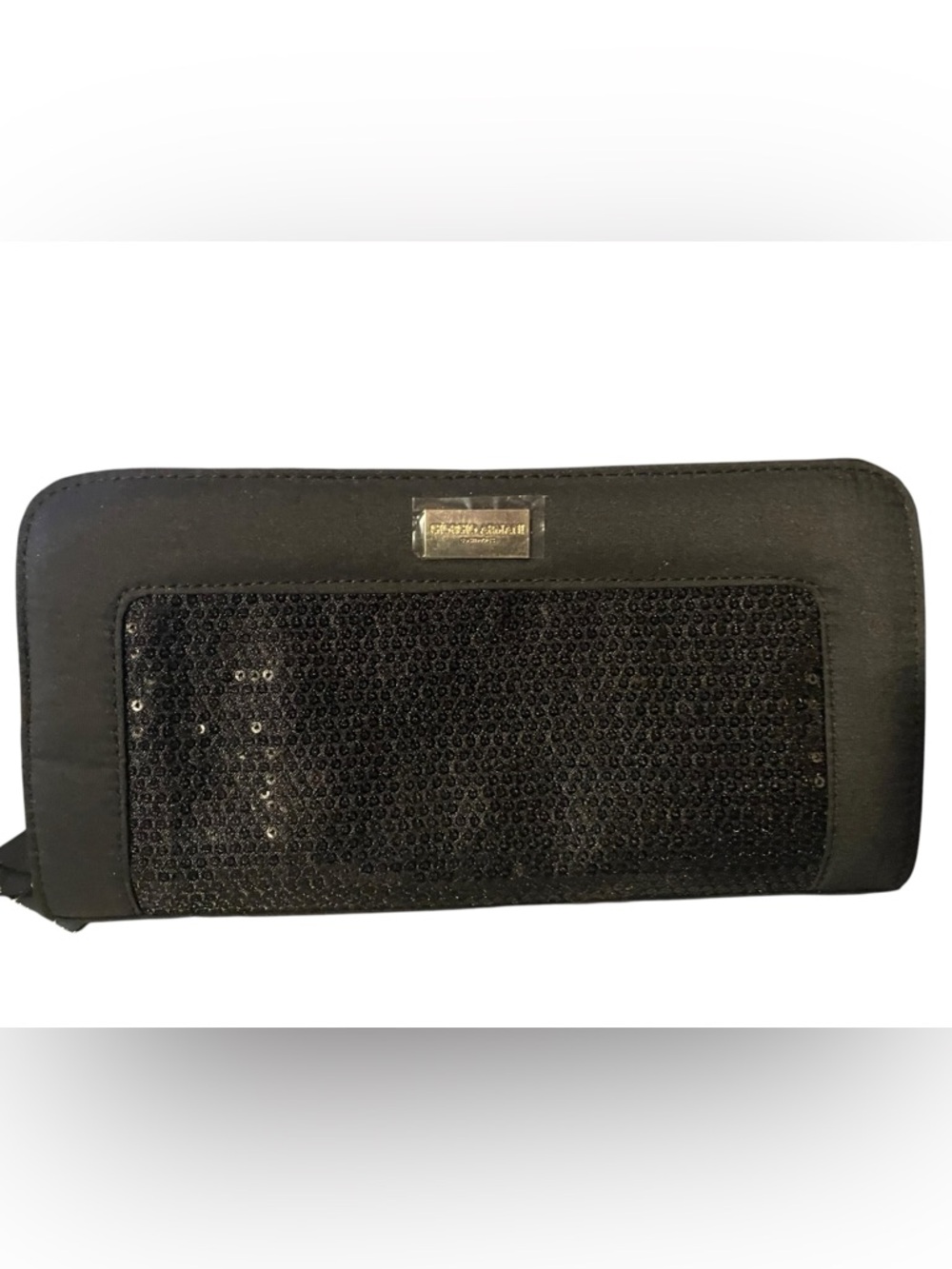 Giorgio Armani Black Sequin Cosmetic Clutch